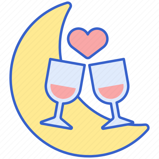 Date, night, love, moon icon - Download on Iconfinder