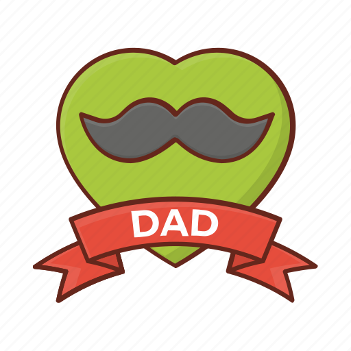 Fatherday, moustache, dad, love, celebration icon - Download on Iconfinder