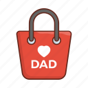 fatherday, parentday, gift, present, bag 