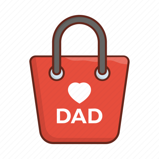 Fatherday, parentday, gift, present, bag icon - Download on Iconfinder