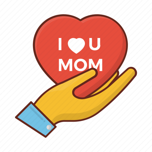 Motherday, love, heart, parentday, hand icon - Download on Iconfinder