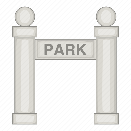 Park, city, gate, grey icon - Download on Iconfinder