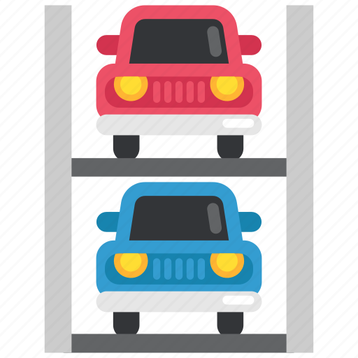 Parking, multilevel parking, transport, auto, transportation, car, multilevel icon - Download on Iconfinder