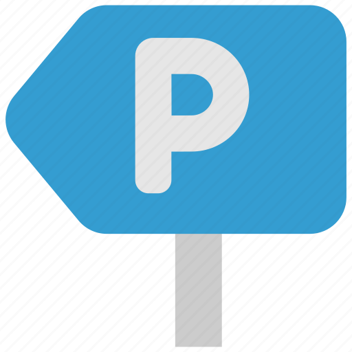 Parking, auto, plate, left, car, arrow, pointer icon - Download on Iconfinder