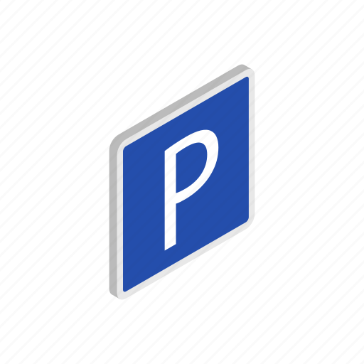 City, empty, isometric, label, line, parking, vehicle icon - Download on Iconfinder