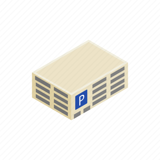 Area, building, isometric, park, parking, transportation, vehicle icon - Download on Iconfinder
