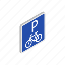 bicycle, bike, isometric, parking, road, traffic, transport