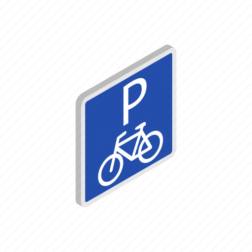 Bicycle, bike, isometric, parking, road, traffic, transport icon - Download on Iconfinder