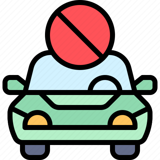 Parking, vehicle, traffic, forbid, no parking, automobile icon - Download on Iconfinder