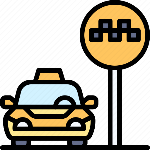Parking, vehicle, traffic, taxi, parking lot, taxi stand icon - Download on Iconfinder