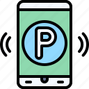 parking, vehicle, traffic, phone, signal, mobile, censor