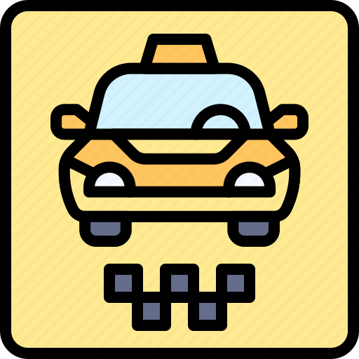 Parking, vehicle, traffic, taxi stand, taxi icon - Download on Iconfinder