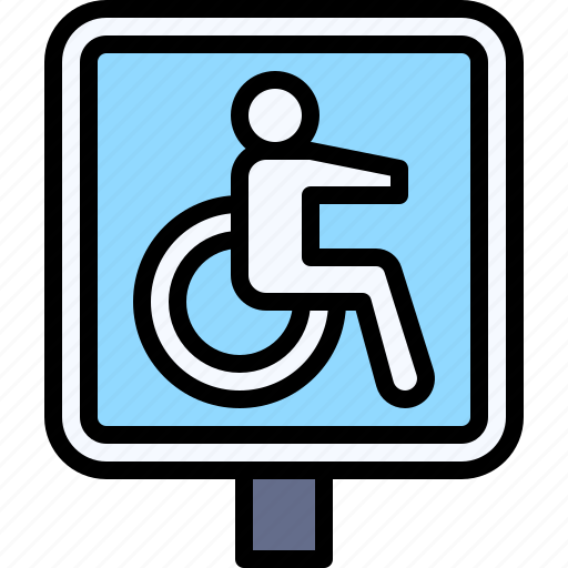 Parking, vehicle, traffic, disable, disability, parking lot icon - Download on Iconfinder