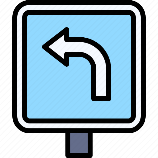 Parking, vehicle, traffic, turn left, sign, symbol icon - Download on Iconfinder