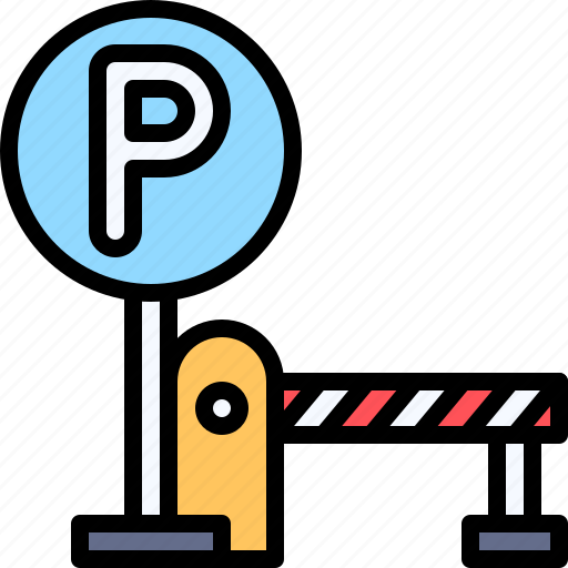 Parking, vehicle, traffic, parking lot, barrier, transportation icon - Download on Iconfinder