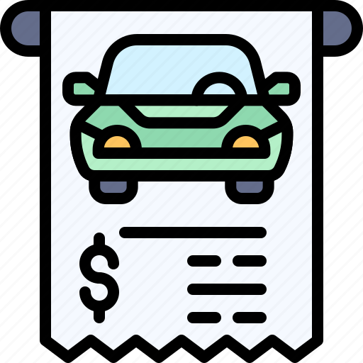 Parking, vehicle, traffic, ticket, fee icon - Download on Iconfinder