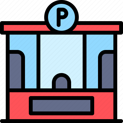 Parking, vehicle, traffic, ticket, sale, ticket counter, booth icon - Download on Iconfinder
