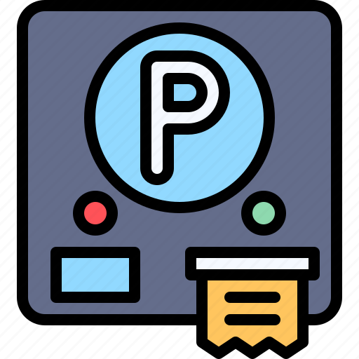 Parking, vehicle, traffic, parking lot, ticket, fee, meter icon - Download on Iconfinder