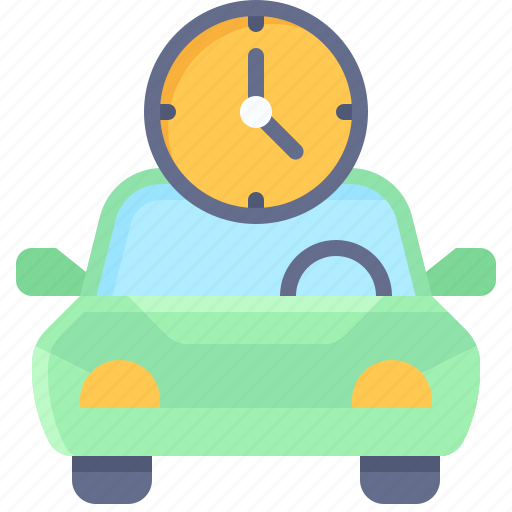 Parking, vehicle, traffic, timer, time, car, clock icon - Download on Iconfinder