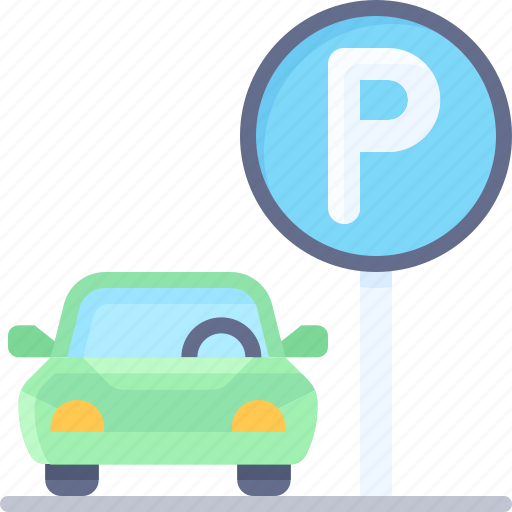 Parking, vehicle, traffic, car, sign, automobile icon - Download on Iconfinder