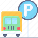 parking, vehicle, traffic, truck, park, sign
