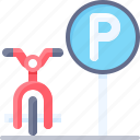 parking, vehicle, traffic, bike, bicycle, transportation, parking sign