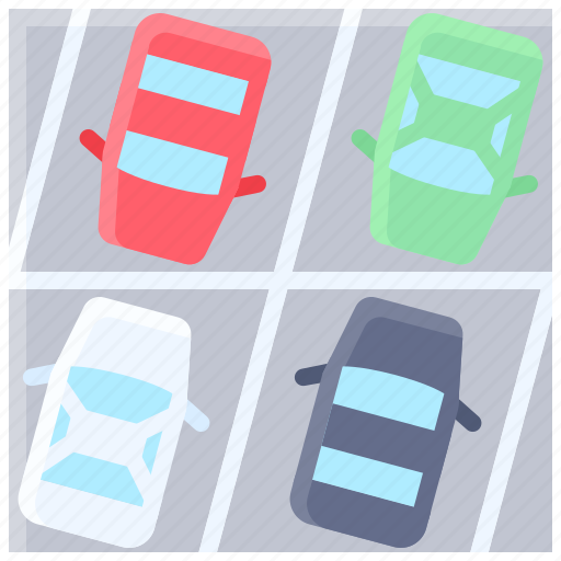 Parking, vehicle, traffic, car, transport, bird eye view icon - Download on Iconfinder