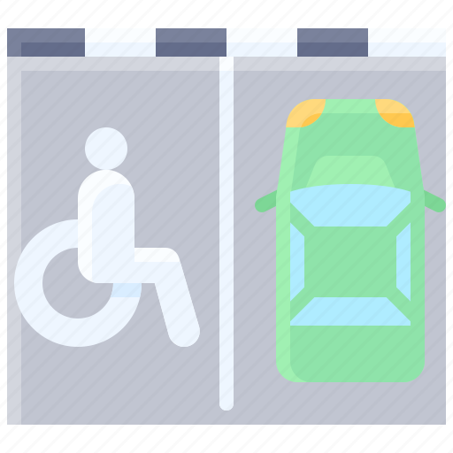 Parking, vehicle, traffic, disability, car, parking lot icon - Download on Iconfinder