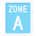 parking, vehicle, traffic, zone a, sign, area