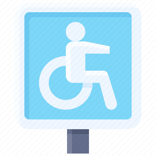 Parking, vehicle, traffic, disability, disabled, sign icon - Download on Iconfinder