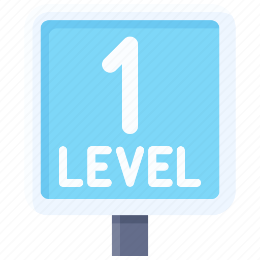 Parking, vehicle, traffic, level, level 1, floor icon - Download on Iconfinder