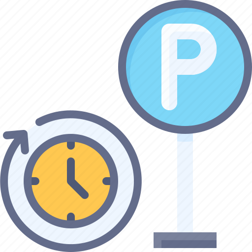 Parking, vehicle, traffic, parking time, timer icon - Download on Iconfinder