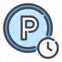 parking, zone, time, clock, place
