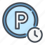 parking, zone, time, clock, place 