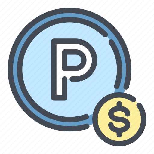 Parking, place, price, coin, dollar, payment, pay icon - Download on Iconfinder