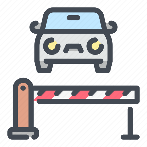 Car, vehicle, barrier, gate icon - Download on Iconfinder