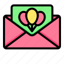 invite, message, letter, envelope