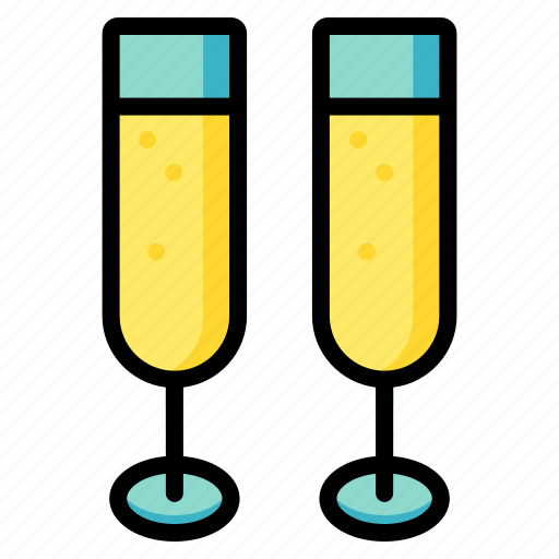 Toast, champagne, glass, drink icon - Download on Iconfinder