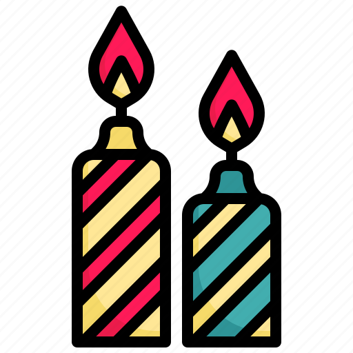Candle, candlestick, candles, birthday, light icon - Download on Iconfinder