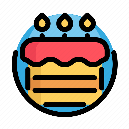 Birthday, cake, decoration, party, pie icon - Download on Iconfinder