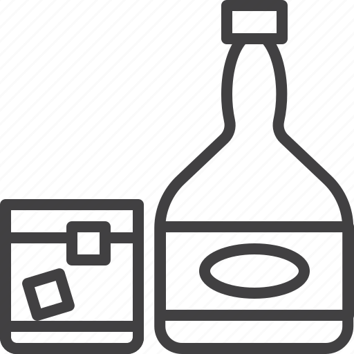 Bar, bottle, glass, whisky icon - Download on Iconfinder
