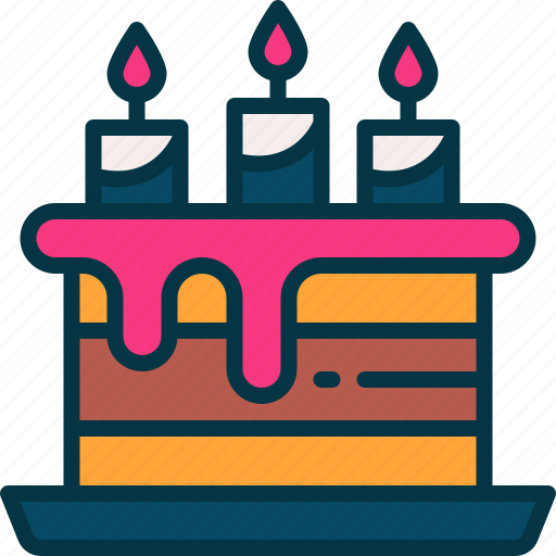 Birthday, cake, party, celebration, candle icon - Download on Iconfinder