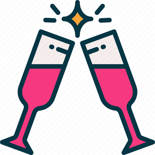 Cheer, party, celebrate, wine, glass icon - Download on Iconfinder