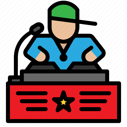 Club, disc, jockey, musical, party, people icon - Download on Iconfinder
