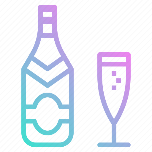 Alcohol, bottle, celebration, champagne, cup, drinks, party icon - Download on Iconfinder