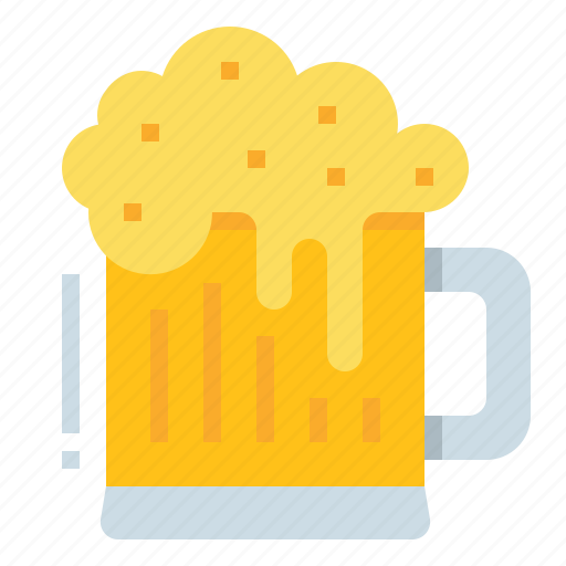 Alcohol, beer, drink, foam, mug icon - Download on Iconfinder