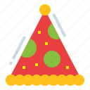cone, hat, holiday, party
