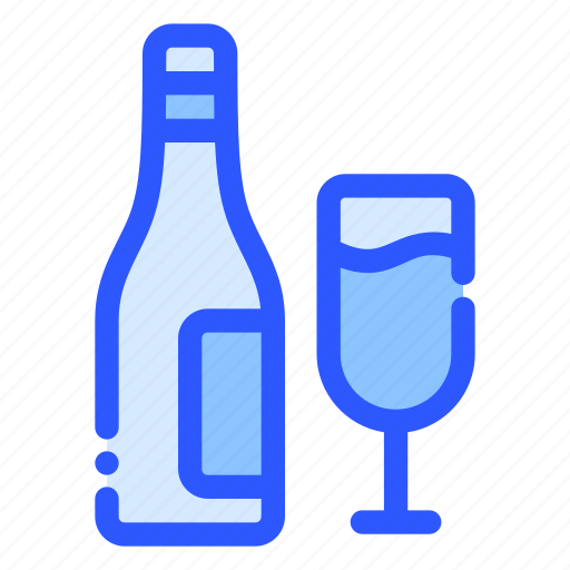Wine, alcohol, bottle, glass, drink icon - Download on Iconfinder