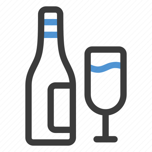 Wine, alcohol, bottle, glass, drink icon - Download on Iconfinder