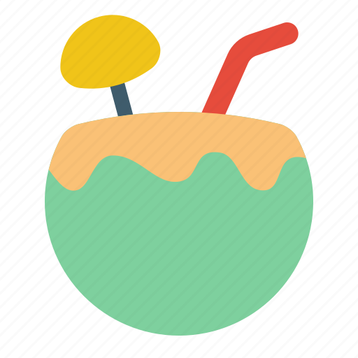 Coconut, tropical, drink, fruit, summer icon - Download on Iconfinder